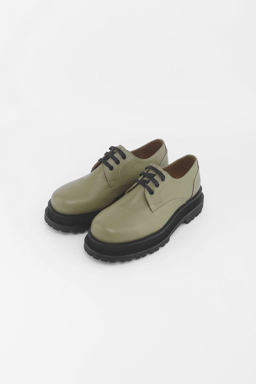 CHUNCKY OLIVE DERBY SHOES