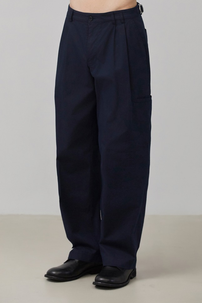 TASKER DOUBLE PLEATED CHINO PANTS_NAVY